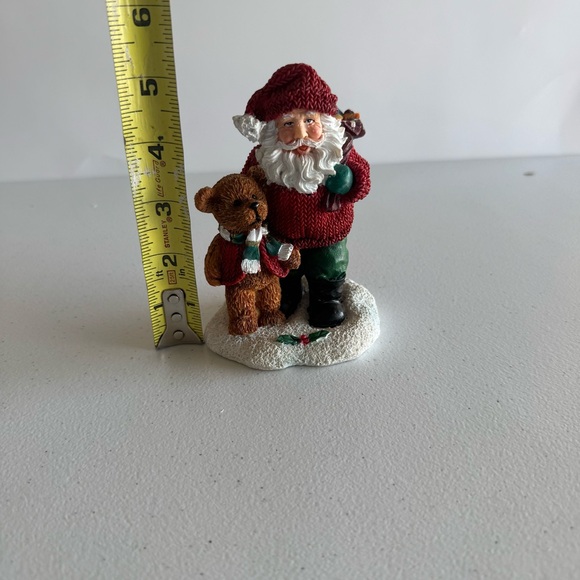 Santa Claus 5” Christmas Holiday Figurine Candle Holder - Picture 7 of 7